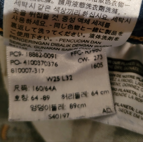 Levi's 721 high rise skinny jeans size 25 - Picture 4 of 4